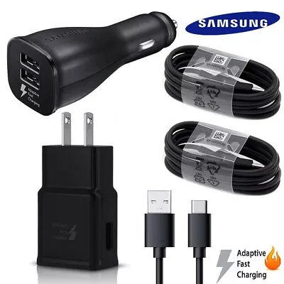 Original Samsung Galaxy Fast Charger Car Wall Adapter Type C Cable S9+ Note8 S8  • $14.84