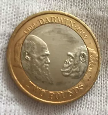 Rare £2 Coin.2009 Charles Darwin Anniversary 1809-2009 Origin Of The Species. • £99