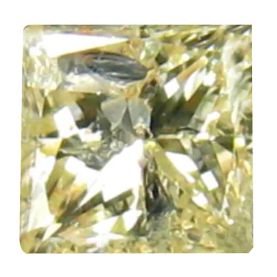 0.17 Ct Fantastic Princess Cut (3 X 3 Mm) Congo Fancy Light Yellow Diamond • $62.99