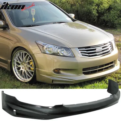 Fits 08-10 Honda Accord Sedan Mugen Style Front Bumper Lip Spoiler Splitter PU • $136.87