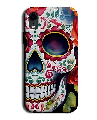 Mexican Sugarskull Phone Case Cover Skull Red Colourful Floral Festival CD90 • £14.95