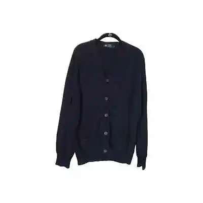 J Crew Sweater Womens Size XL Blue Merino Wool Cardigan Button Up Long Sleeve • $25