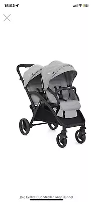 Joie EvaLite DUO Stroller Pebble With Car Seat • £230