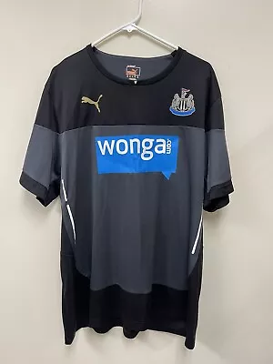 Newcastle Puma Training Soccer Jersey Size XXL Wonga Black Gray • $19.99