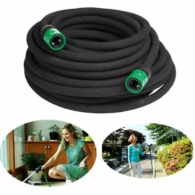 £8.96 • Buy 15m/30m Black Porous Soaker Hose Watering Pipe Drip Seep Irrigation Garden