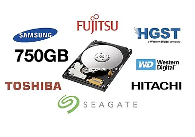750GB 2.5  Seagate/WD/HGST/Samsung SATA HDD Hard Drive PC LAPTOP DESKTOP PS3 PS4 • £12.80