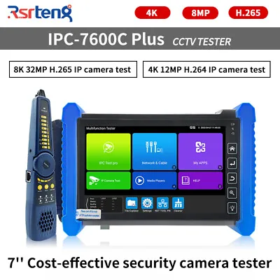 Rsrteng IPC-7600C Plus Security CCTV Camera Tester IP Camera Tester Network Test • $295.99