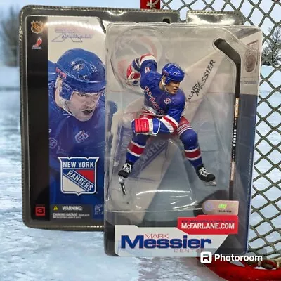 2002 McFarlane Sports Picks NHL Series 3 Mark Messier New York Rangers Blue • $14.59
