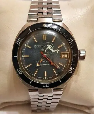 Vintage Watches Men Automatic 2416 Vostok Amphibia Scuba Dude Diver 200m Ussr • $159.50