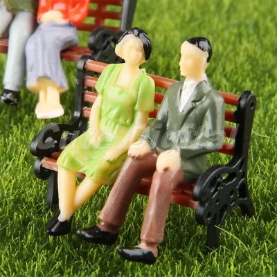 Model Seated People Figures Miniature Building Layou 1:100 Scale Painted 100pcs • $5.42