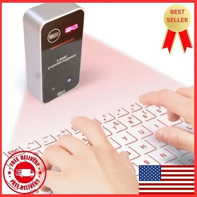 AGS Wireless Laser Projection Bluetooth Virtual Keyboard For Iphone Ipad. • $64
