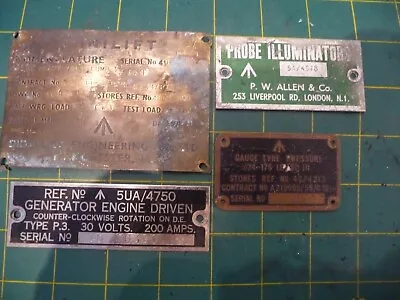 MOD & AM Aviation Aeroplane Related Parts Name Plate Plaques  Minilift • $12.62