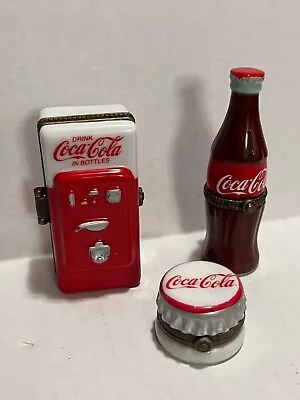 Coca-Cola PHB Porcelain Hinged Trinket Box By Midwest Of Cannon Falls - YOU PICK • $45