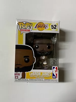 Funko Pop NBA Los Angeles Lakers - #52 Lebron James (White Uniform) *Damaged* • $10.95