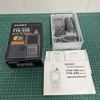 Yaesu FTA-550 Pro-X Air Band Transceiver VHF Transceiver  C3 • $149.95