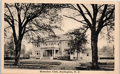 1940s Metuchen Club Burlington NJ Postcard • $8