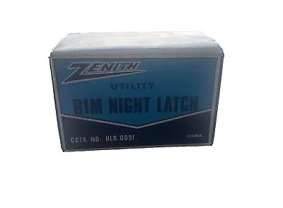 Zenith Utility Rim Night Latch Chrome Plated Cylinder Gold Enamelled Body • $10