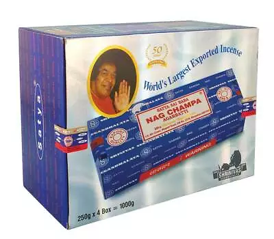 4 Pack - Satya Nag Champa 250g Incense Sticks (1000g Total) • $62.82