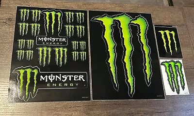 Monster Energy Sticker Decal Lot NEW - Rare Sheet Of 20 + 1 At 11  + 2 At 4  • $24.99