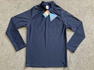 £6 • Buy Next Boys Swim Top Rash Vest Sun Protection UPF 50+ Navy Age 13 Years, BRAND NEW
