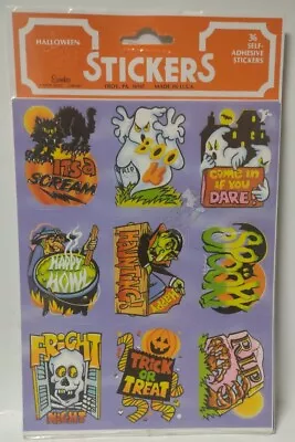 Vtg Eureka Halloween Stickers 1 Pack Of 36 Sealed NOS • $14.99