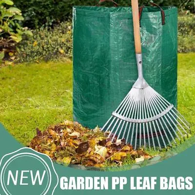 2X272L Large Jumbo Garden Waste Bag Heavy Duty Refuse Storage Sack Handles Grass • £7.79