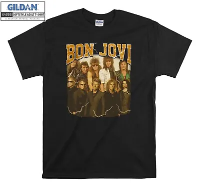 £11.95 • Buy Bon Jovi Rock Band Portrait T-shirt Gift Hoodie T Shirt Men Women Unisex 6571