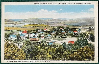 Braddock Heights Middletown Valley Maryland Postcard National Highway Litho • $3.49