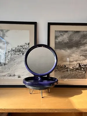 Vintage  Olaf Von Bohr Blue Table Mirror • $195