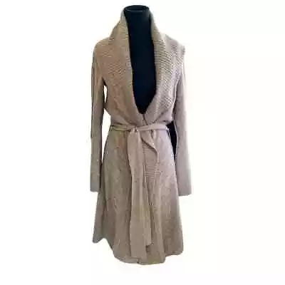 B. Chyll 100% Luxury Cashmere Long Wrap Cardigan Sweater Medium  • $89