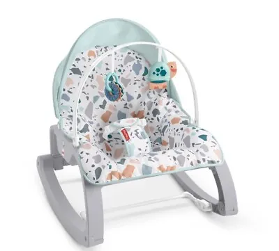 Fisher-Price Deluxe Infant To Toddler RockerUsedWhite-Multicolored • £30