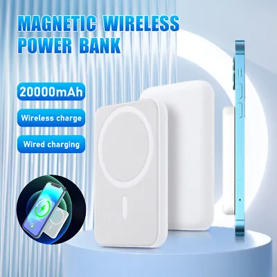 20000mAh Magnetic Power Bank MagSafe Battery Pack For IPhone 15/14/13/12 • $13.99