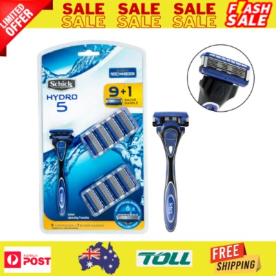 $33.55 • Buy Hydro 5 One Handle + 9 Razor Blades Cartridges
