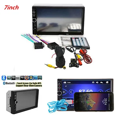 Car 7  Monitor Video Player Touch Screen Radio Stereo Player & Rear View Camear • $65.41