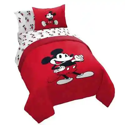 Mickey Mouse Classic Kids Reversible 100% Organic Cotton Bed Set-T872916548 • $89.95