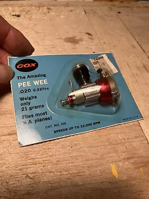 MOC Cox Pee Wee .02 Vintage Model Airplane Engine Cox .049 • $59