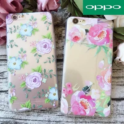 OPPO R15 A57 R11s R9s Plus Pattern Flowers Clear Soft TPU Clear Case Cover • $7.99