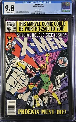 Uncanny X-men #137 Newsstand⭐cgc 9.8⭐nm/mt⭐death Of Phoenix⭐byrne⭐marvel⭐1980 • £449.59