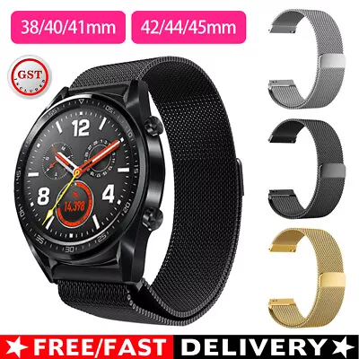 $5.81 • Buy Strap Band For Apple Watch Milanese Loop Magnetic For Series 7 38 40 41 42 44 45