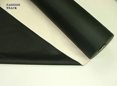 BLACK 3 Pass Black Out Blackout Material Thermal Curtain Lining Fabric 140cm/54  • £5.99