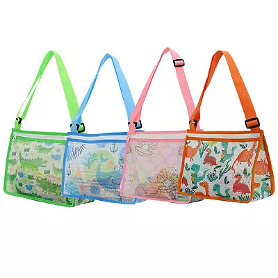 1* Beach Toys Mesh Bags Children's Shell Collection Bag Printed Zipper • $7.66