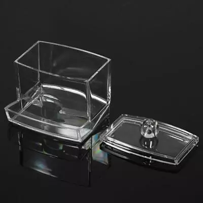 Clear Acrylic Q-Tip Storage Dispenser For Cosmetics - Practical Swab Box • $7.66