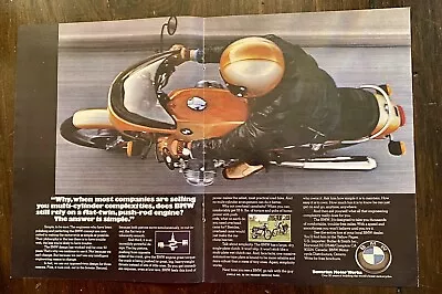 1976 BMW - 2-Page Vintage Motorcycle Ad • $5