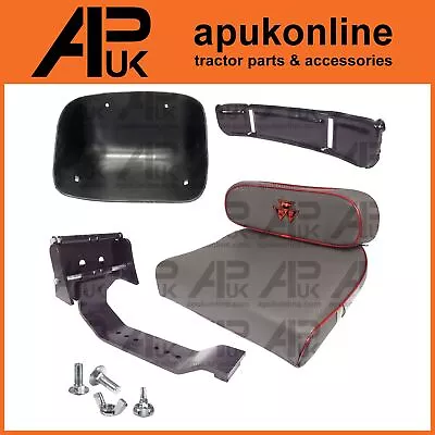 Seat Pan Kit & Cushion MF Logo For Massey Ferguson 35 35X 65 135 148 165 Tractor • £189.99