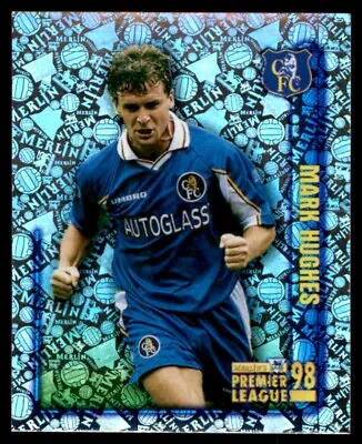 Merlin Premier League 98 - Mark Hughes (Hotshot) Chelsea No. 146 • £1.49