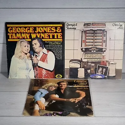 George Jones Tammy Wynette Vinyl Greatest Hits Import Bundle Country JE 36764 • £24.85