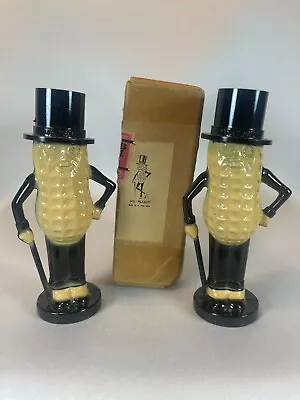 Vintage Planters Mr. Peanut Salt And Pepper Shakers With Original Box • $69