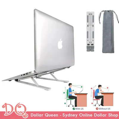 Aluminium Laptop Stand Portable Bracket Notebook Holder Folding Adjustable New • $5.95