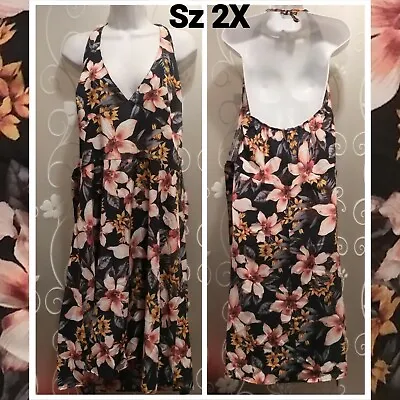 NWT Womens Steady Plus Size 2X Vintage Inspired Halter Dress • $25