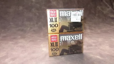 X2 Maxell XL11 100mins. Cassette Tapes New And Sealed • £5.50